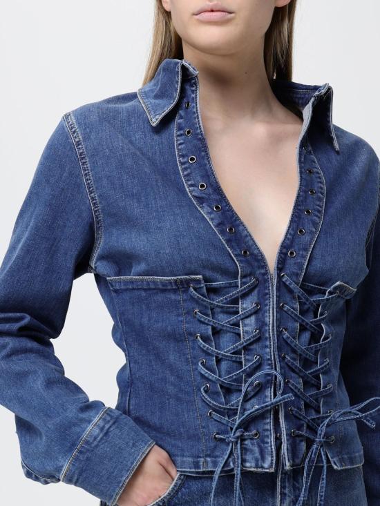 26SS 리우조 데님 자켓 UA6507D0399 79157 Navy - LIU JO