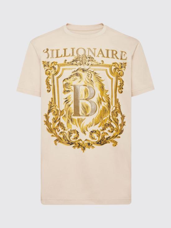 26SS 빌리어네어 반팔 티셔츠 IAECMTK8303BTE014N 06 Beige - BILLIONAIRE