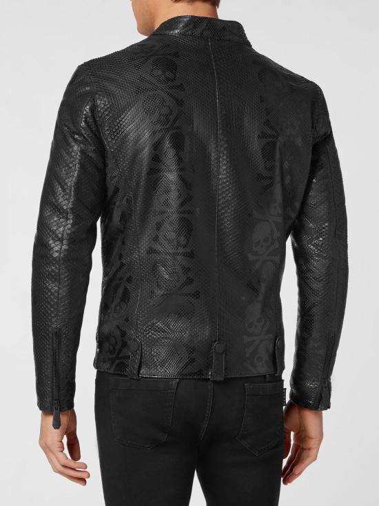 26SS 필립 플레인 바이커 자켓 PABCMLB1497PLE029P 02 Black - PHILIPP PLEIN