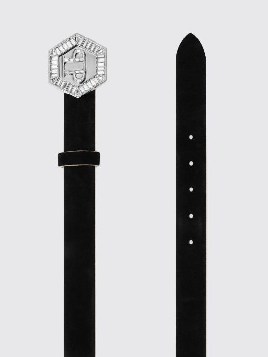 26SS 필립 플레인 레귤러 벨트 PAEAWVA0429PLE010N 02 Black - PHILIPP PLEIN