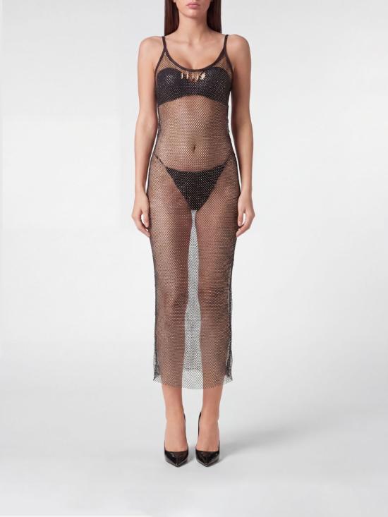 26SS 필립 플레인 롱 원피스 SAECWMG0085PTE003N 60 Black
