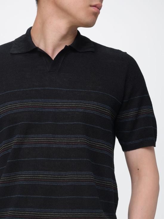 26SS 로베르토 콜리나 폴로 티셔츠 261MYA22024 09 Black - ROBERTO COLLINA