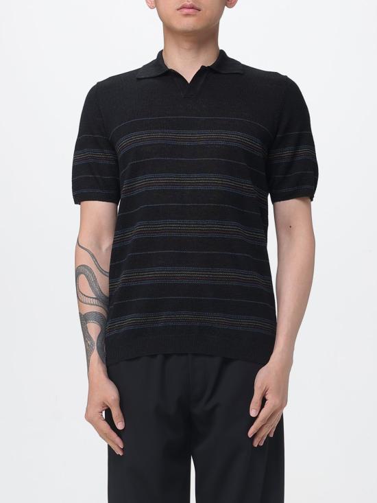 26SS 로베르토 콜리나 폴로 티셔츠 261MYA22024 09 Black