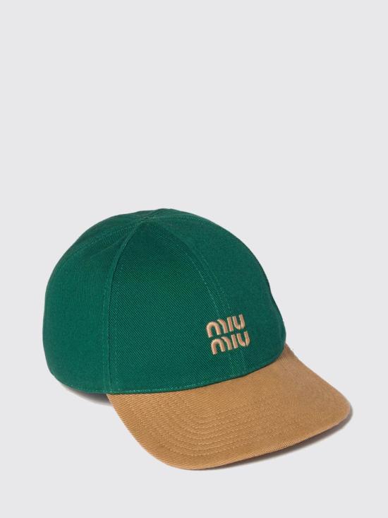 26SS 미우미우 볼캡 5HC3692CWC F04Z5 Green