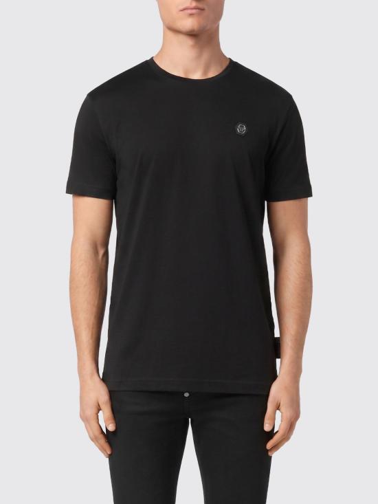 26SS 필립 플레인 반팔 티셔츠 PAECMTK8323PJY002N 02 Black