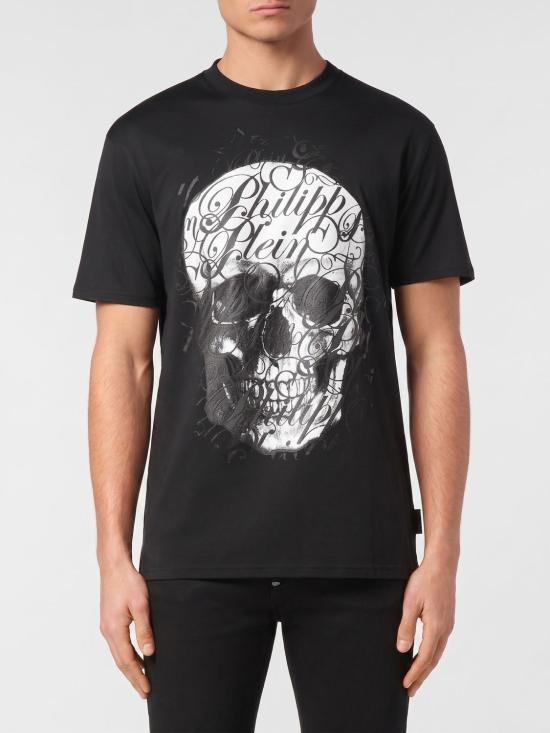 26SS 필립 플레인 반팔 티셔츠 PAECMTK8254PJY002N 02 Black