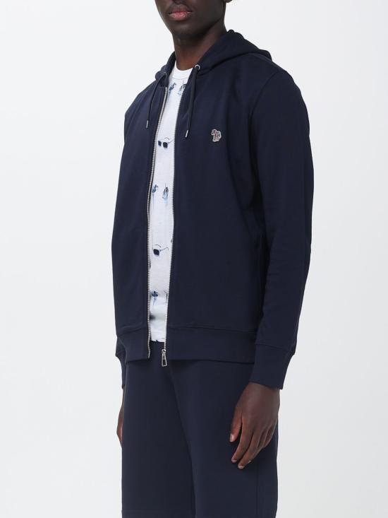 26SS 폴 스미스 레귤러핏 지브라 후드 집업 M2R360RKZEBRA 49 Blue - PAUL SMITH