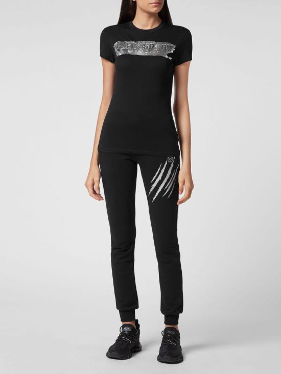 26SS 플레인스포츠 반팔 티셔츠 SACCWTK2722SJY001N 02 Black - PLEIN SPORT
