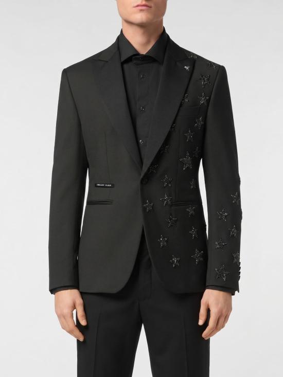 26SS 필립 플레인 수트 자켓 PAECMRF1988PTE076N 02 Black
