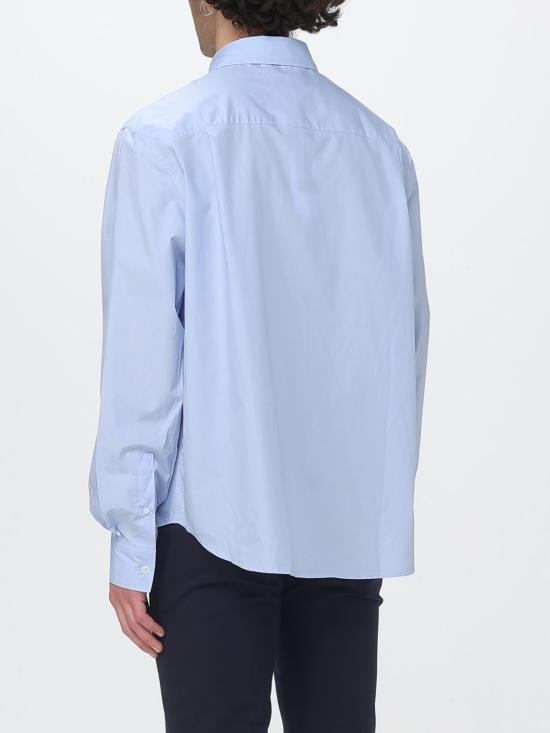 26SS 메종키츠네 긴팔 셔츠 QM00421WC5089 0434 Gnawed Blue - MAISON KITSUNE