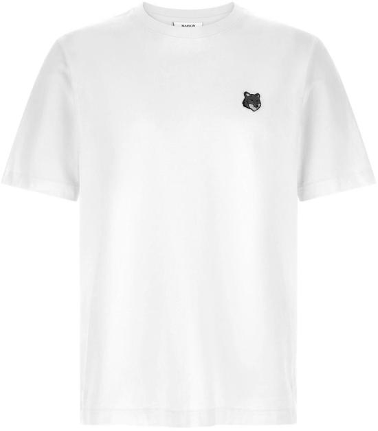 26SS 메종키츠네 폭스 헤드 컴포트 티셔츠 PM00108KJ7025P100 WHITE