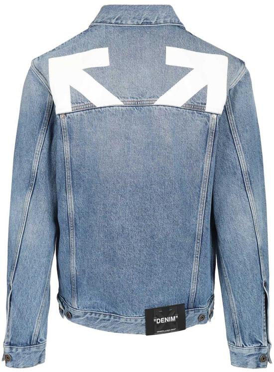 26SS 오프화이트 데님 자켓 OMYE09QS26DEN0024000 BLUE - OFF WHITE