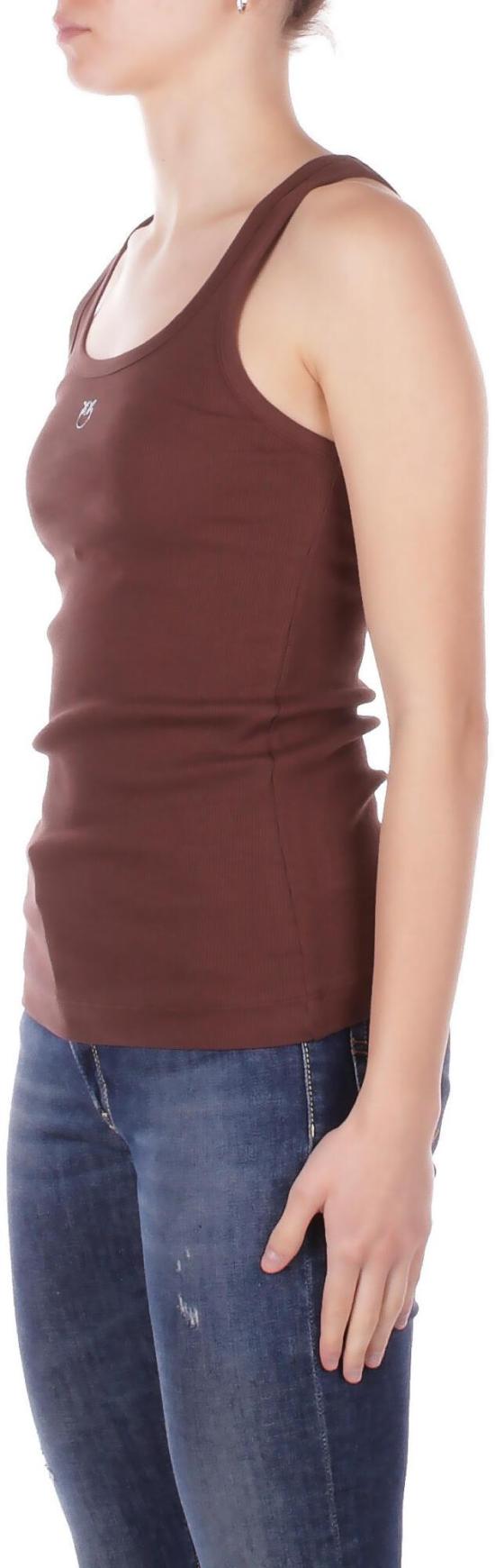 26SS 핑코 민소매 티셔츠 100807A338L78 BROWN - PINKO