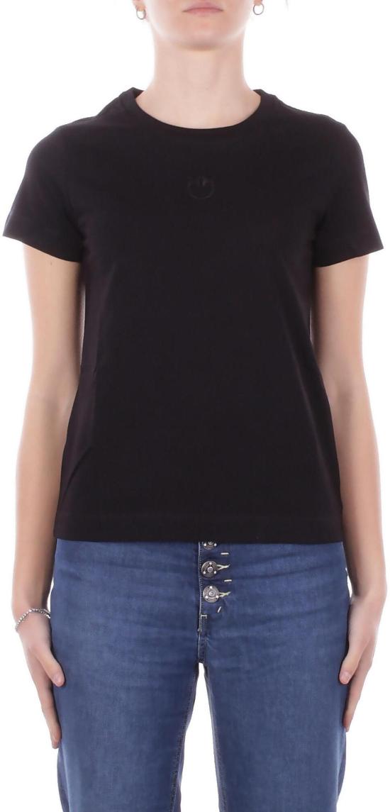 26SS 핑코 반팔 티셔츠 100355A339Z99 BLACK