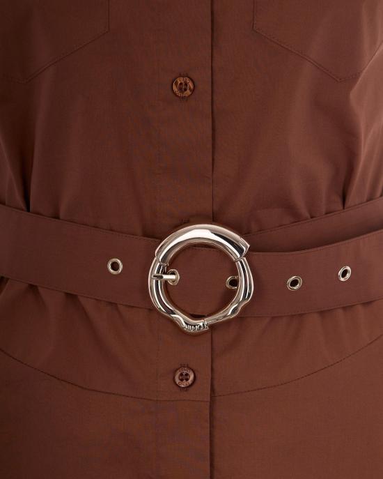 26SS 리우조 숏 원피스 CA6365TS24609032 BROWN - LIU JO
