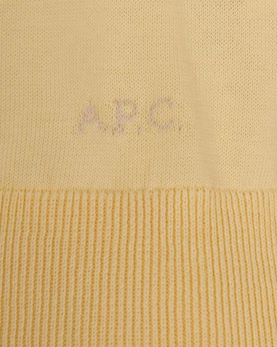 26SS 아페쎄 폴로 티셔츠 COEZJF23479DAB YELLOW - A.P.C.