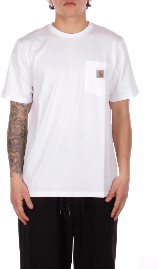 26SS 칼하트 반팔 티셔츠 CARHARTTWIPPOCKETTSHIRTWHITE