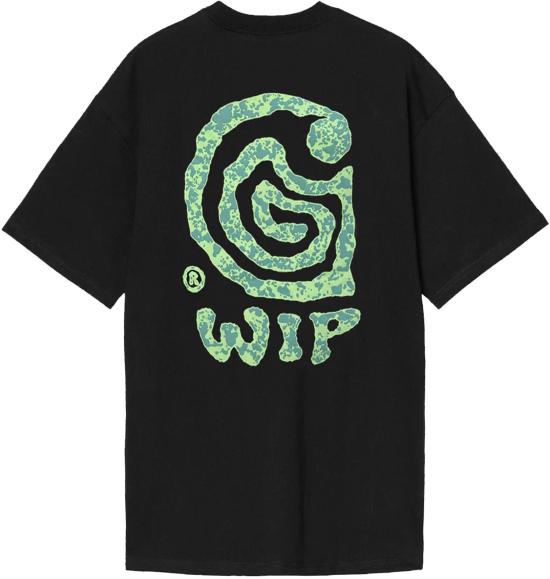 26SS 칼하트 헬릭스 숏 슬리브 티셔츠 I03519489XX BLACK - CARHARTT