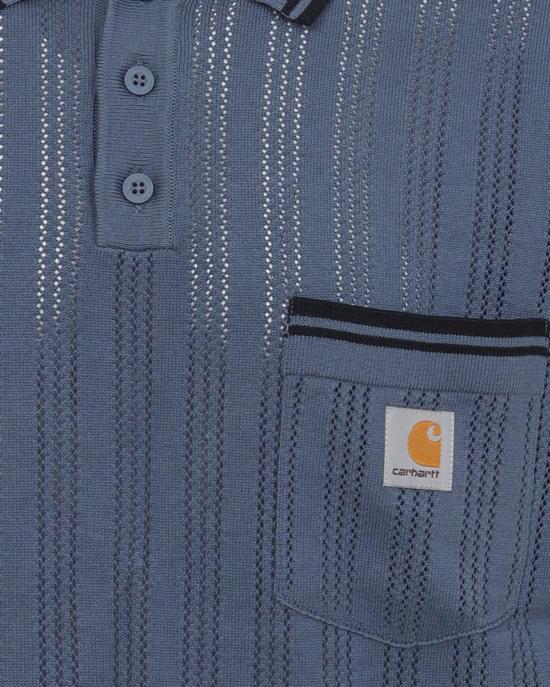 26SS 칼하트 폴로 티셔츠 4068584439261 BLUE - CARHARTT