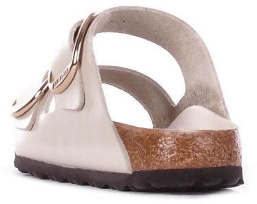 26SS 버켄스탁 뮬/슬리퍼 1031873ARIZONABIGBUCKLEHEXSHINEOY WHITE - BIRKENSTOCK