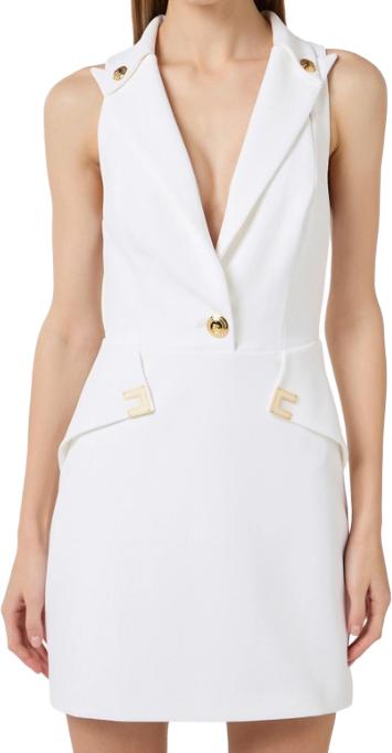26SS 엘리자베타프랜치 숏 원피스 8053686735737 WHITE - ELISABETTA FRANCHI