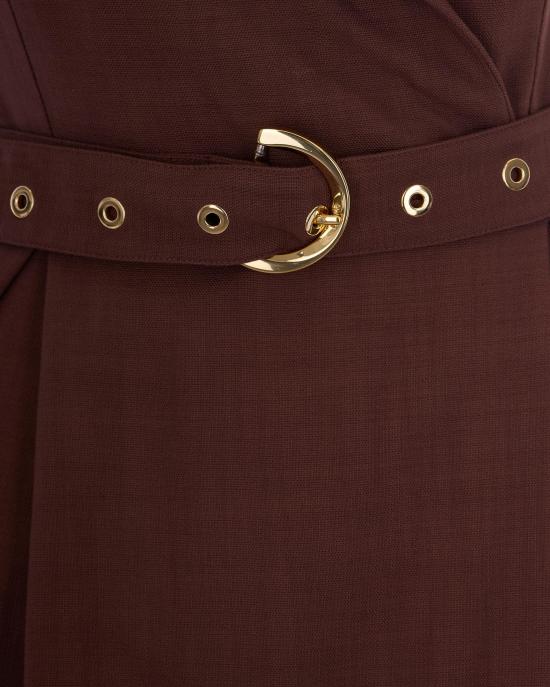 26SS 핑코 미디 원피스 106565A2W6L78 BROWN - PINKO
