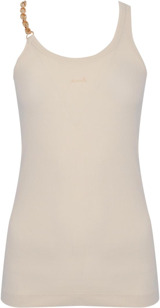 26SS 핑코 민소매 티셔츠 106633A32CC03 WHITE