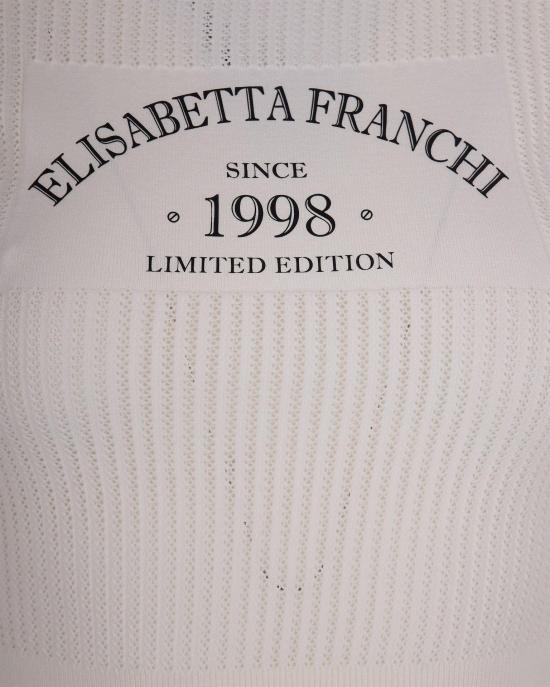 26SS 엘리자베타프랜치 스웨터 MK73Q61E2360 WHITE - ELISABETTA FRANCHI