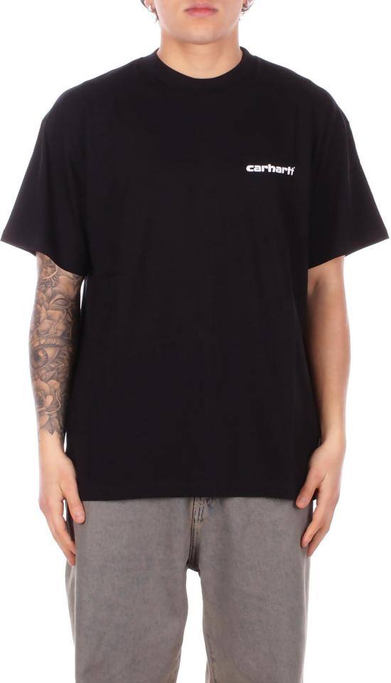 26SS 칼하트 숏슬리브 아카이브 라인 티셔츠 I03600389XX BLACK