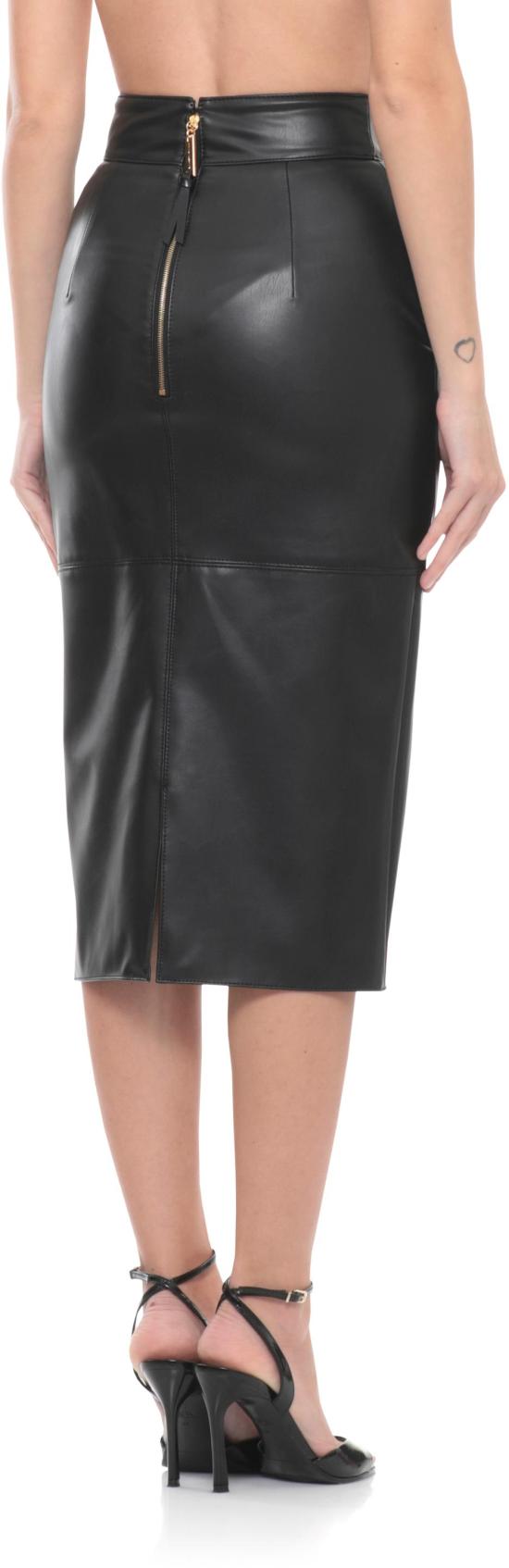 26SS 엘리자베타프랜치 미디 스커트 8053686760708 BLACK - ELISABETTA FRANCHI