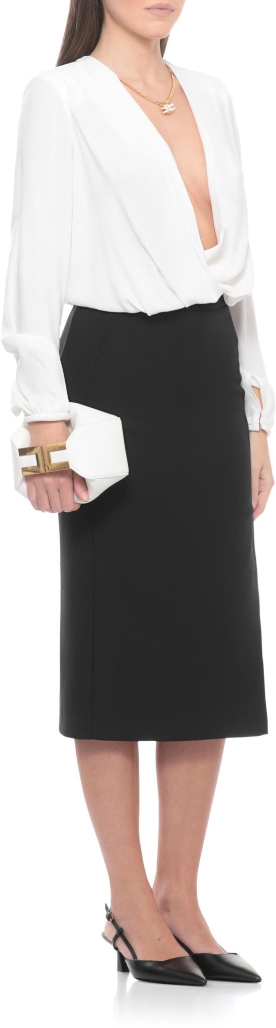 26SS 엘리자베타프랜치 바디수트 티셔츠 8053686840011 WHITE - ELISABETTA FRANCHI
