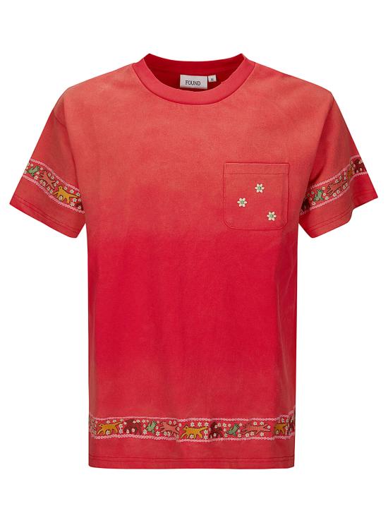 26SS 파운드 반팔 티셔츠 FOSS26TT14012 6364 Washed Red