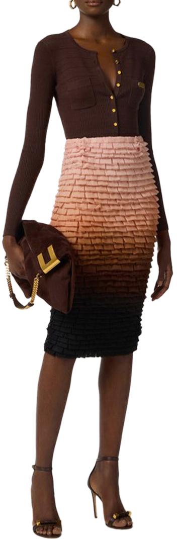 26SS 엘리자베타프랜치 스웨터 MK88B61E2644 BROWN - ELISABETTA FRANCHI