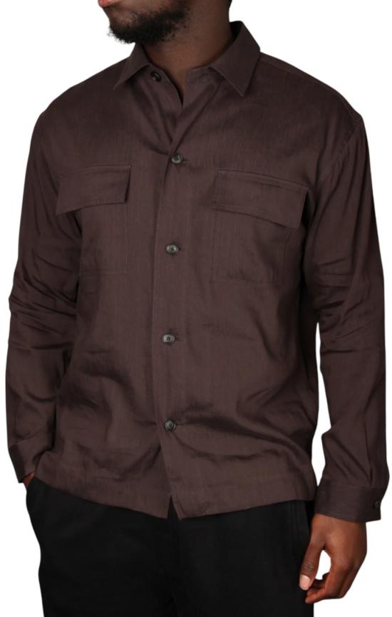 26SS 보스 긴팔 셔츠 1000435 BROWN