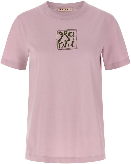 26SS 마르니 반팔 티셔츠 THJE0293PCUSCY88LOC20 PINK