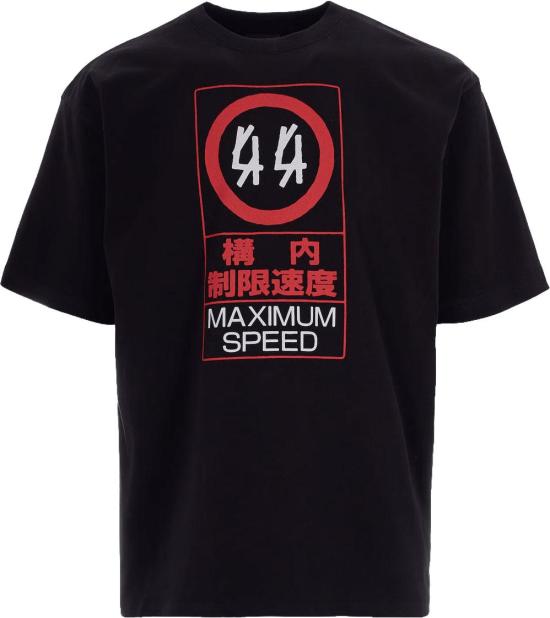 26SS 44레이블 반팔 티셔츠 B0030556FA706P762 BLACK