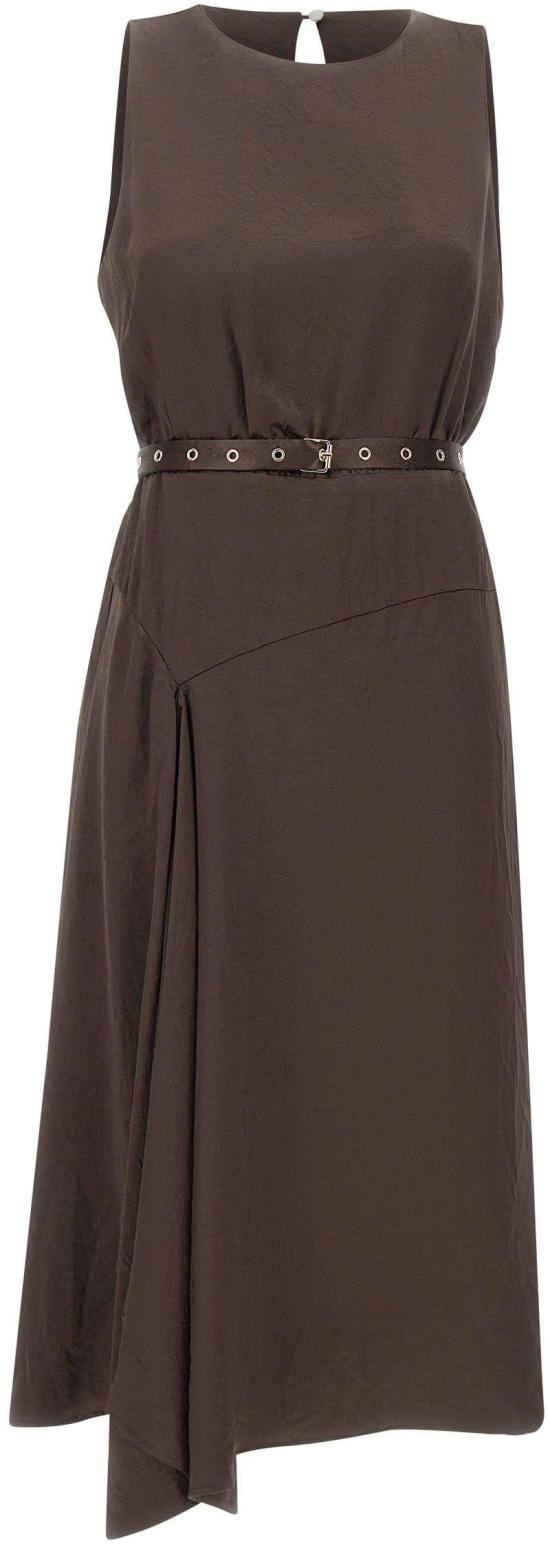 26SS 리우조 미디 원피스 CA6149T450AP9576 BROWN