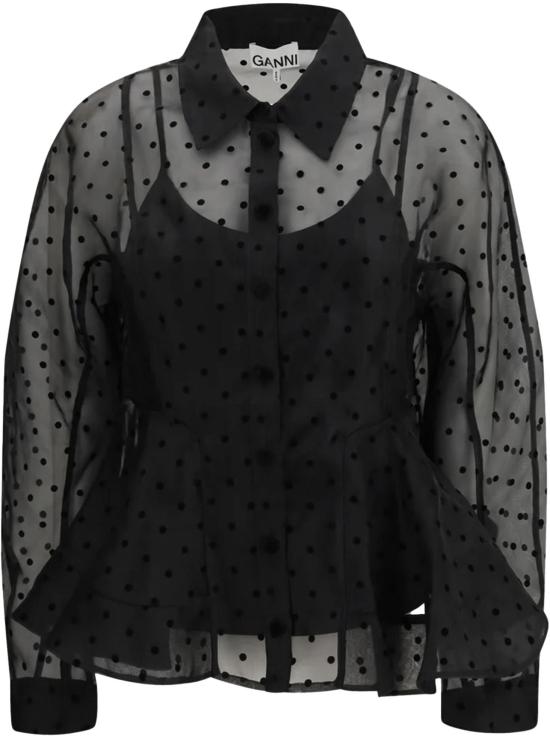 26SS 가니 블라우스 5715897010869 BLACK