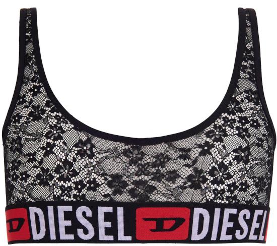 26SS 디젤 UFSB 오리바 로고 밴드 립드 브라렛 A131220CJBR9XX BLACK - DIESEL