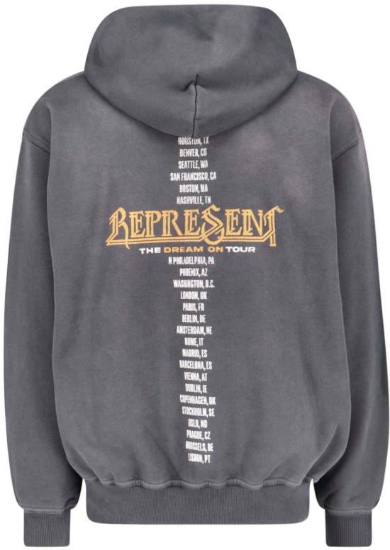 26SS 리프레젠트 후드 티셔츠 5063467178151 DONKERGREY - REPRESENT