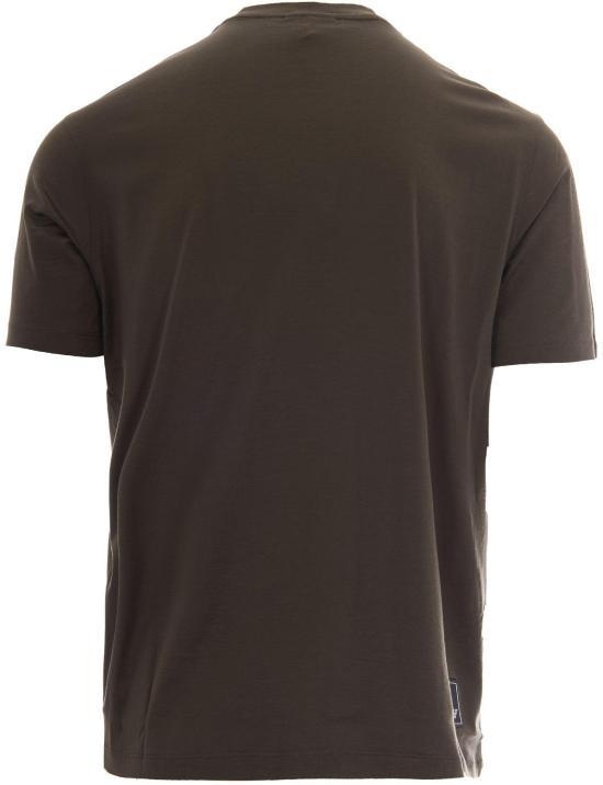 26SS 엠포리오 아르마니 반팔 티셔츠 EM005491AF24839U8121 BROWN - EMPORIO ARMANI