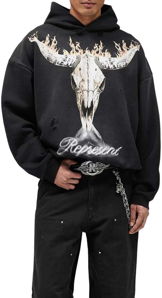 26SS 리프레젠트 스웨터 MLM100610004 BLACK - REPRESENT
