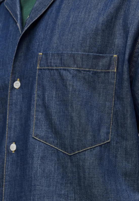 26SS 라코스테 데님 셔츠 CH1869MK9 BLUE - LACOSTE