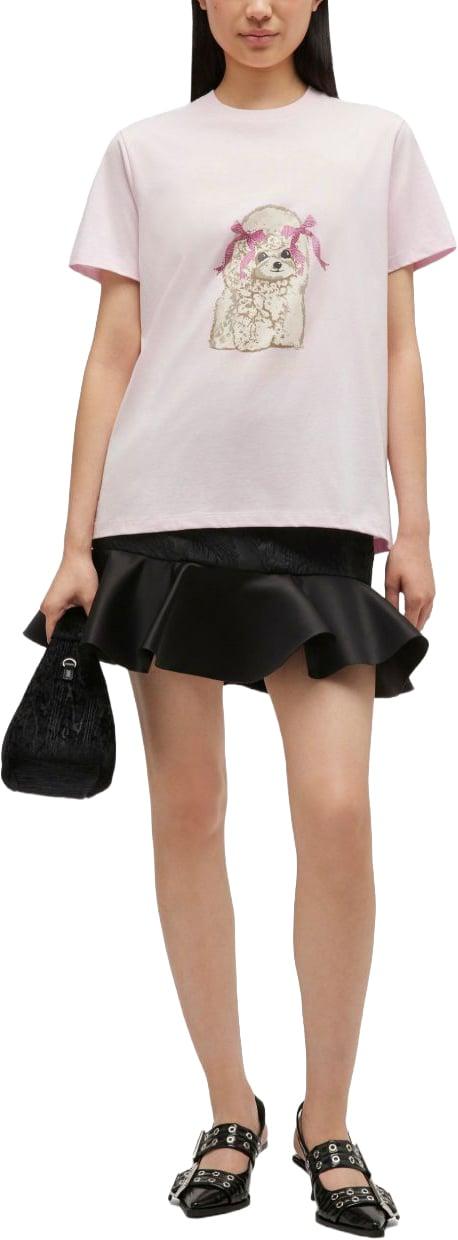 26FW 가니 푸들 티셔츠 A1050062868 PINK - GANNI