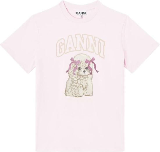 26FW 가니 푸들 티셔츠 A1050062868 PINK