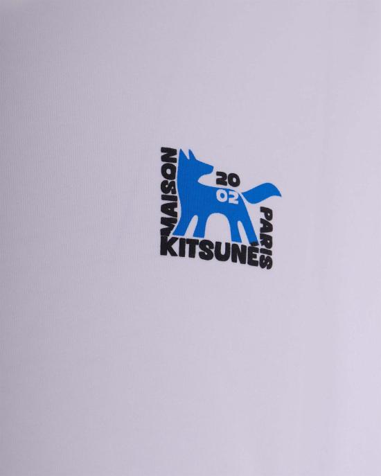 26SS 메종키츠네 갤러리 폭스 오버사이즈 티셔츠 QM00111KJ0119P100 WHITE - MAISON KITSUNE