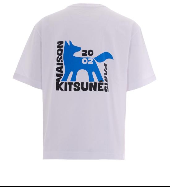 26SS 메종키츠네 갤러리 폭스 오버사이즈 티셔츠 QM00111KJ0119P100 WHITE - MAISON KITSUNE