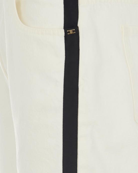25FW 엘리자베타프랜치 데님 팬츠 PJ13I56E2309 WHITE - ELISABETTA FRANCHI