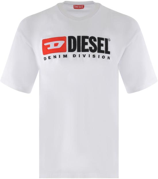 26SS 디젤 T-박스트-Div 로고 패치 티셔츠 A149430GRAI100 WHITE