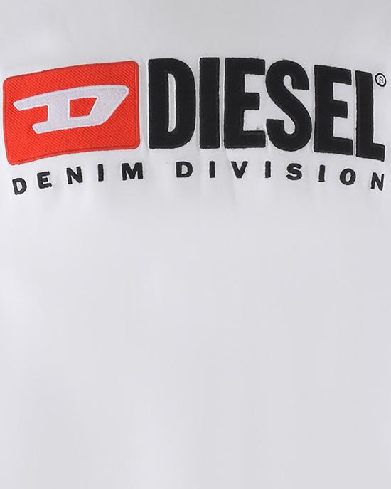 26SS 디젤 T-박스트-Div 로고 패치 티셔츠 A149430GRAI100 WHITE - DIESEL